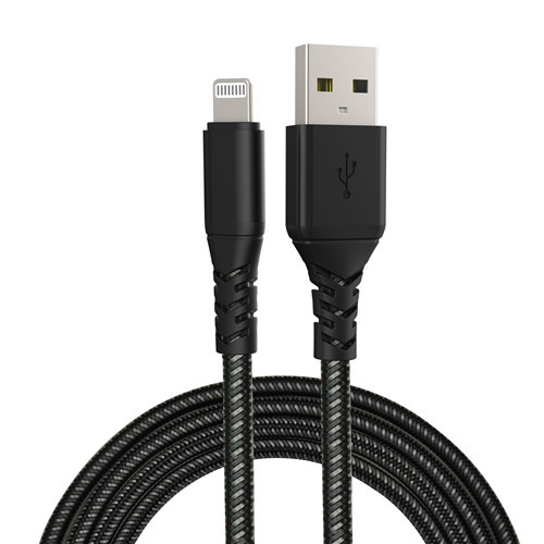 SGS tested 100000 times bending USB-A to Mfi Lightning Data Cable