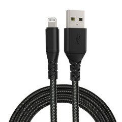 SGS tested 100000 times bending USB-A to Mfi Lightning Data Cable