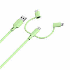 Super Strong & Surprisingly Soft Silicone 3 in 1 cable