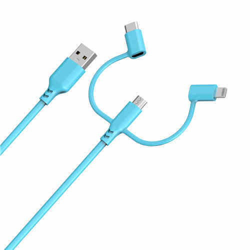 Super Strong & Surprisingly Soft Silicone 3 in 1 cable