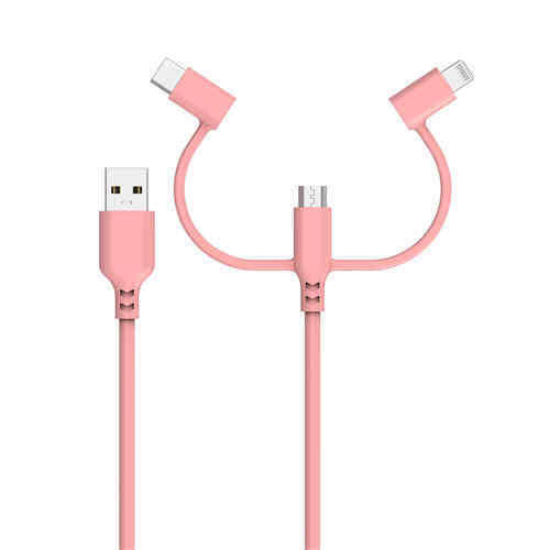 Super Strong & Surprisingly Soft Silicone 3 in 1 cable