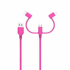 Super Strong & Surprisingly Soft Silicone 3 in 1 cable