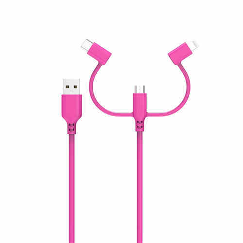 Super Strong & Surprisingly Soft Silicone 3 in 1 cable