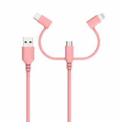 Super Strong & Surprisingly Soft Silicone 3 in 1 cable