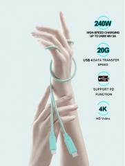 Ultra Soft Silicon USB 4.0 Gen2 Cable