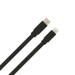 MFi USB C to Lightning Tangle Free Flat Cable