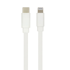 MFi USB C to Lightning Tangle Free Flat Cable