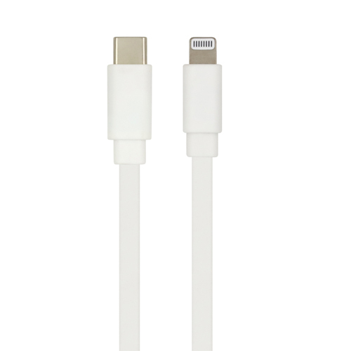 MFi USB C to Lightning Tangle Free Flat Cable