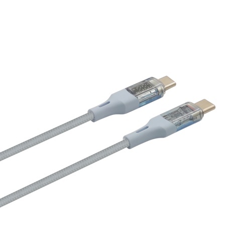 Transparent Housing Fast Charge Cable with Digital Display