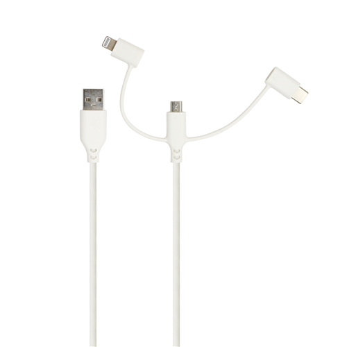 Super Strong & Surprisingly Soft Silicone 3 in 1 cable