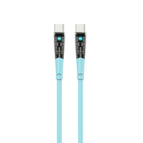 Smart Transparent cable with Exclusive PUSLING LED indicator