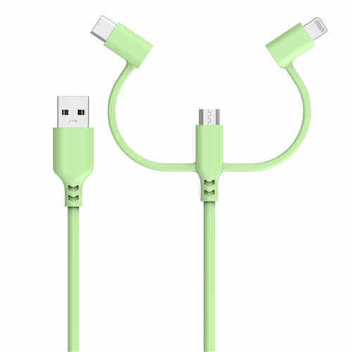 Super Strong & Surprisingly Soft Silicone 3 in 1 cable