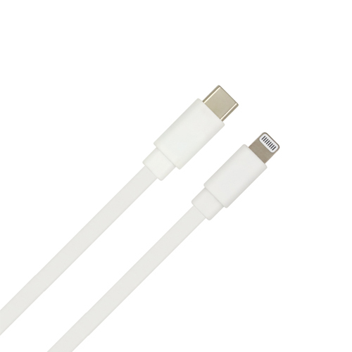 MFi USB C to Lightning Tangle Free Flat Cable