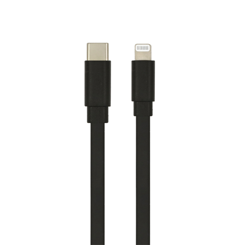 MFi USB C to Lightning Tangle Free Flat Cable