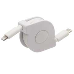 MFi USB C  to Lightning Retractable Cable