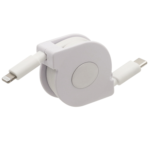 MFi USB C  to Lightning Retractable Cable