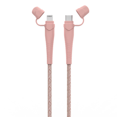 MFi USB C to Lightning Charge & Sync Cable with Anti-Dust Cap