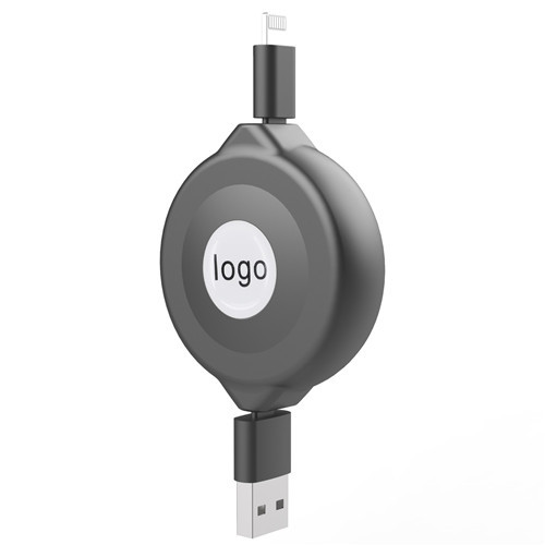 USB A to Mfi Lightning Retractable Cable
