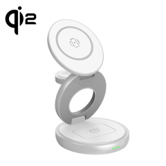 qi2 Certified-Foldable 3 in 1 Magnetic Wireless Charger