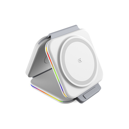 Ultra-thin and exquisite Foldable 3 in 1 wireless charger station