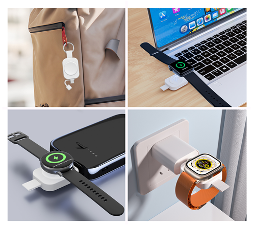 Portable Watch charger for Apple and Samsung watch both