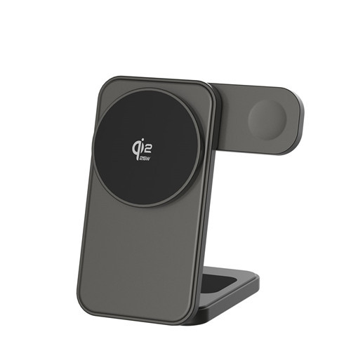 qi2 25w certified-3 in1 Compact & Portable wireless charging stand