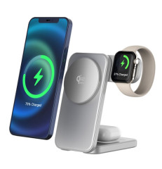 qi2 25w certified-3 in1 Compact & Portable wireless charging stand
