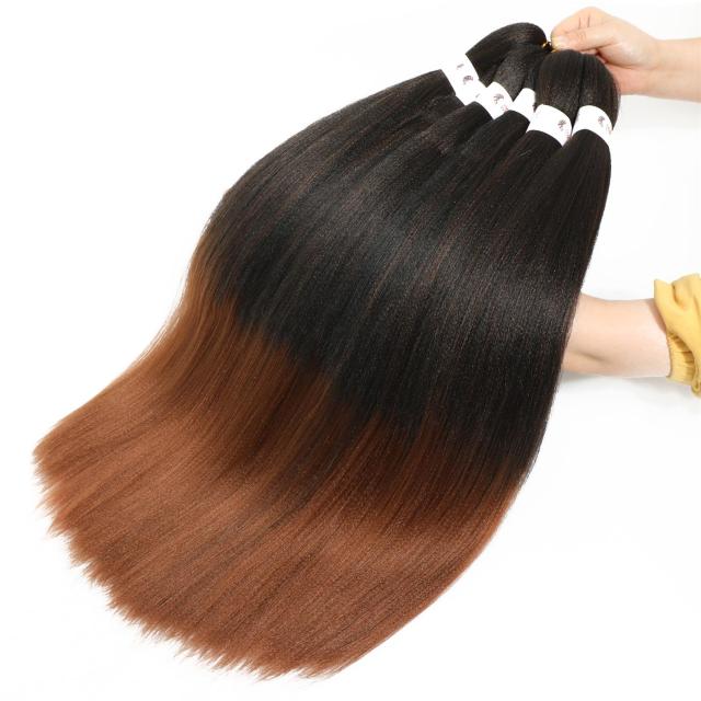 Pre-stretched braiding hair