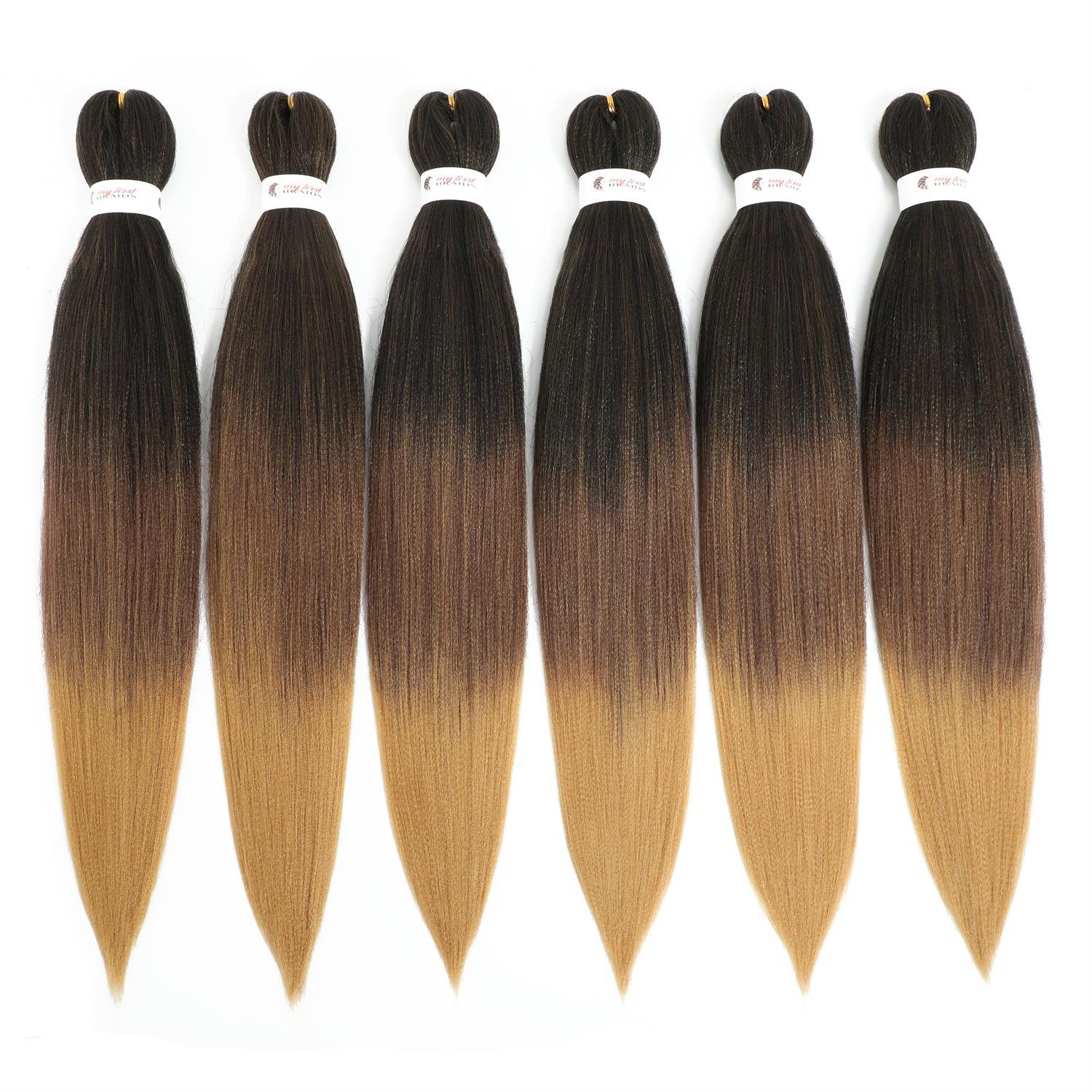 Pre-stretched braiding hair