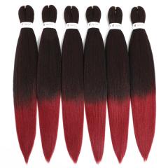 Pre-stretched braiding hair