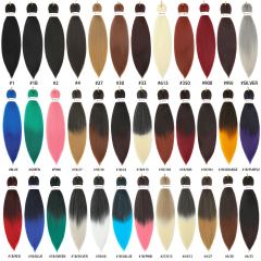 Pre-stretched braiding hair