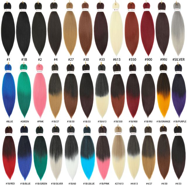 Pre-stretched braiding hair