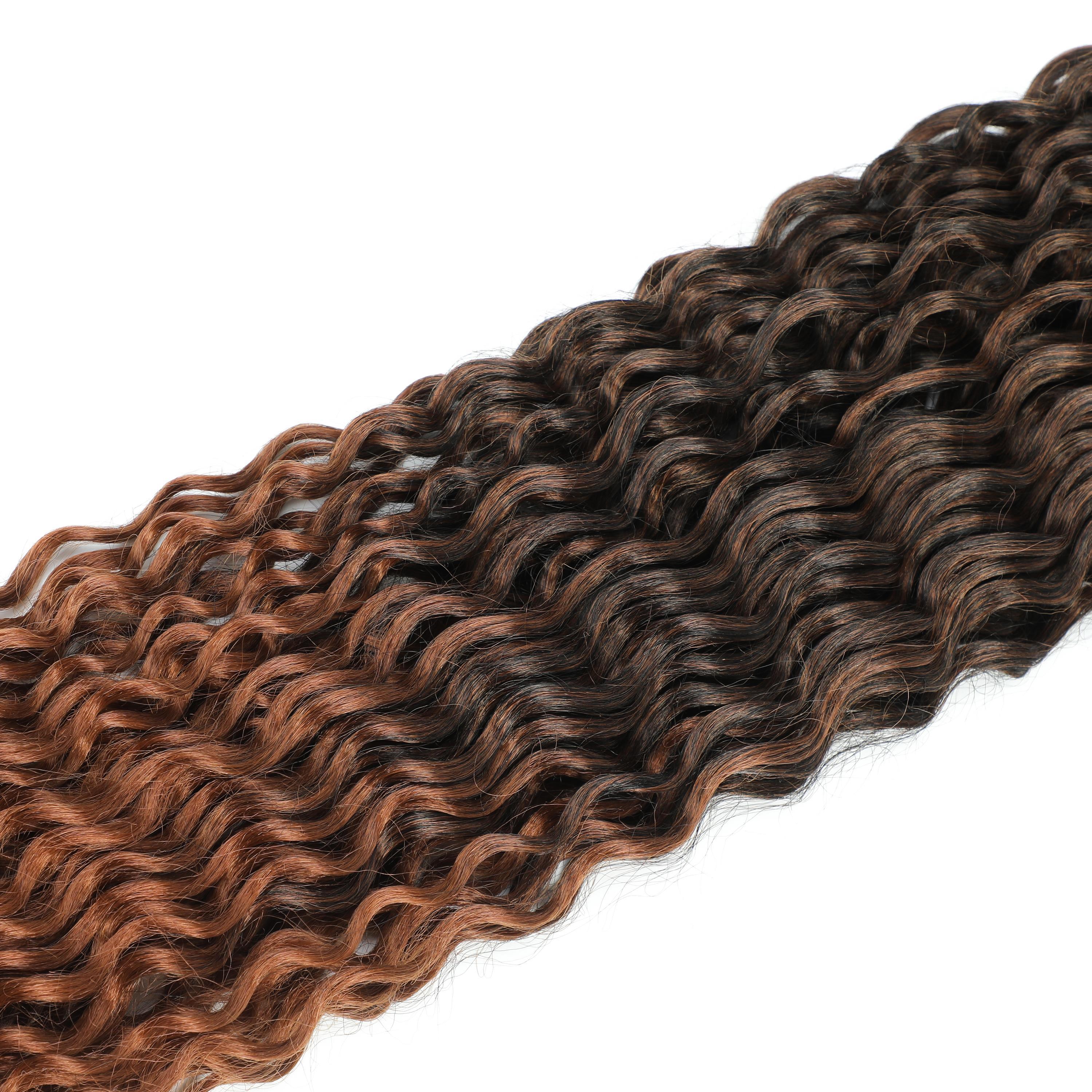 Dreadlocks with double curly tail