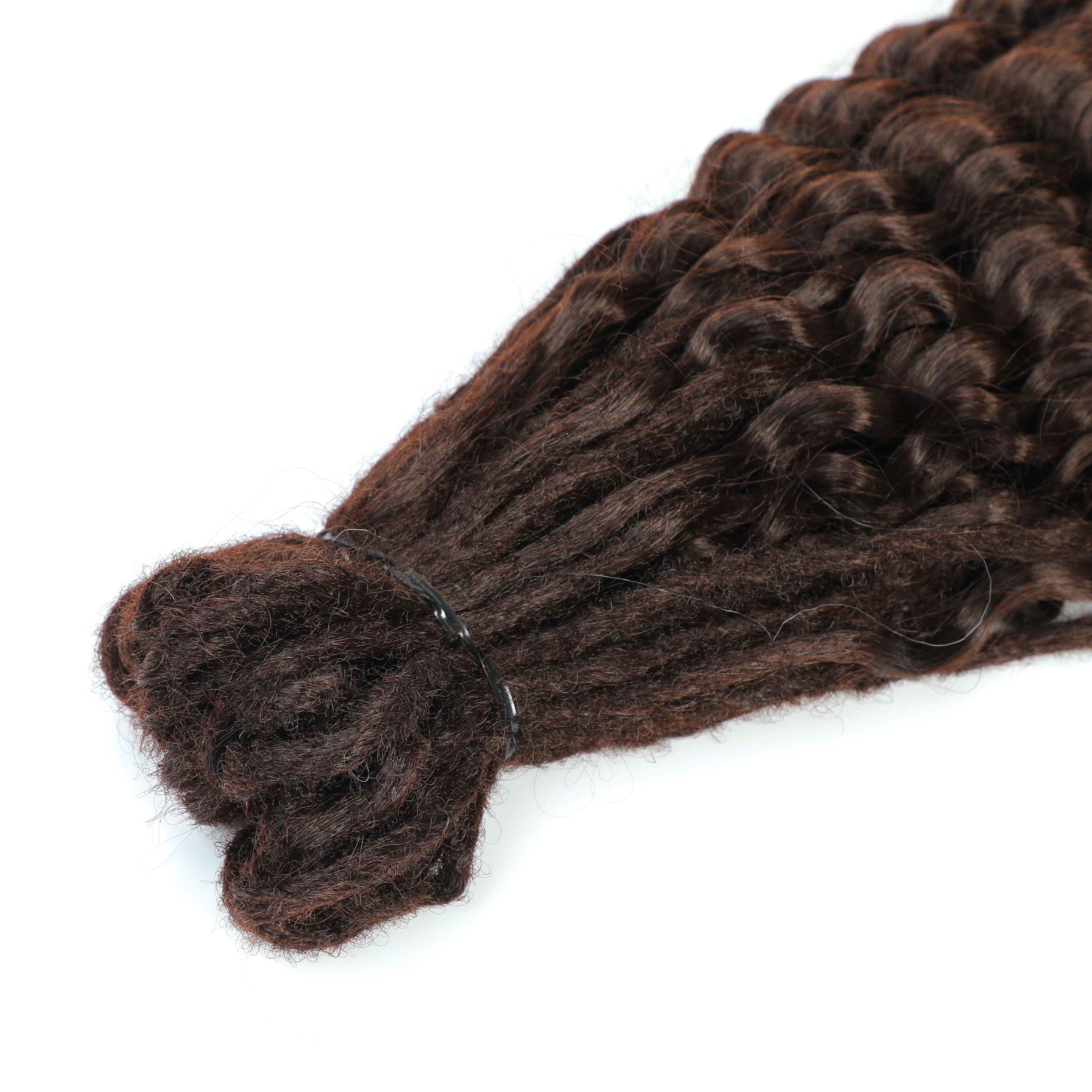 Dreadlocks with double curly tail