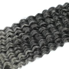 Dreadlocks with double curly tail