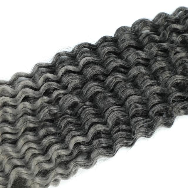 Dreadlocks with double curly tail