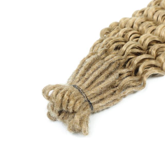 Dreadlocks with double curly tail