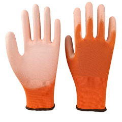 13G Hi-vis polyester liner with PU coating