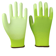 13G Hi-vis polyester liner with PU coating