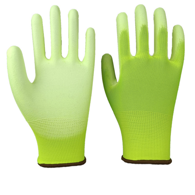 13G Hi-vis polyester liner with PU coating