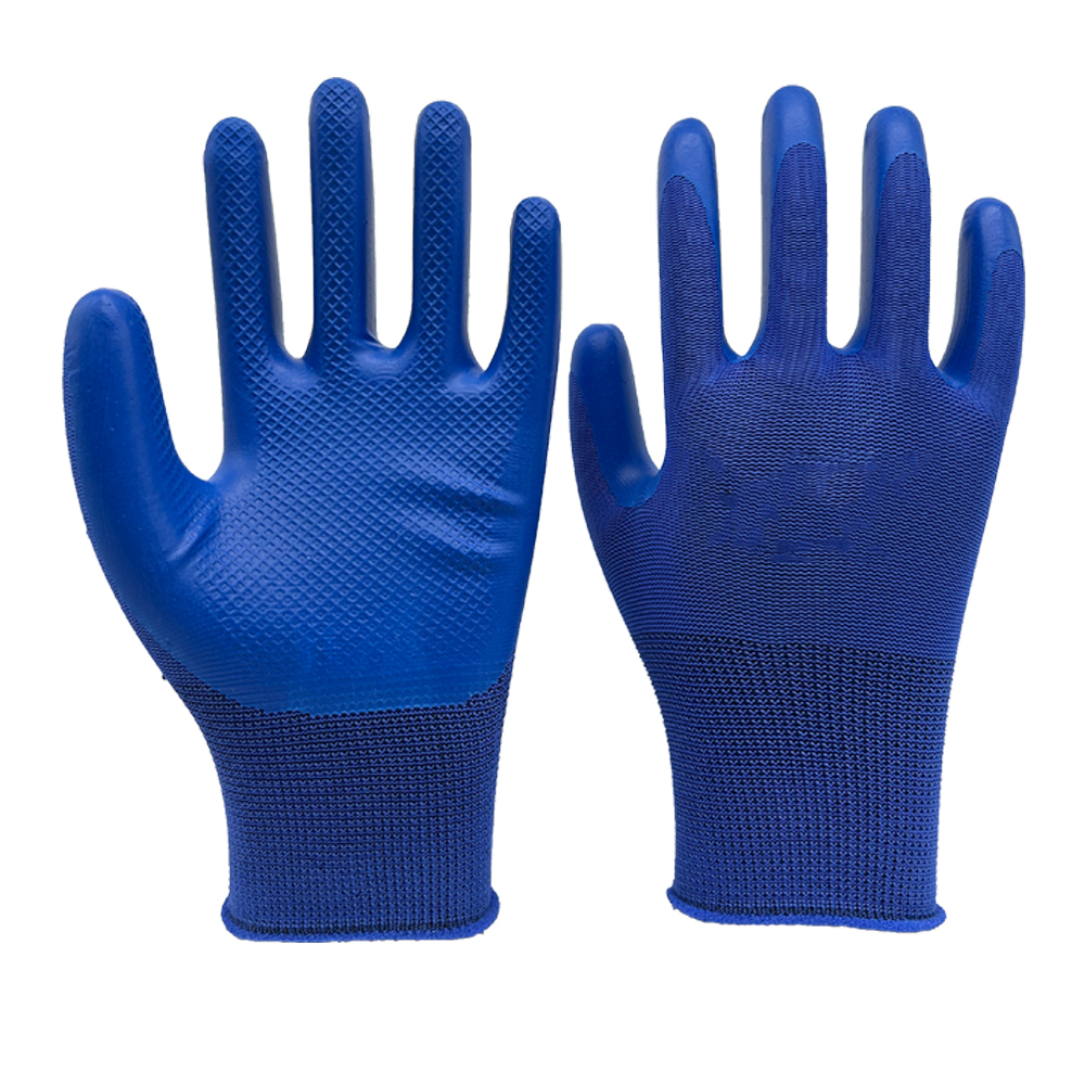 13G Blue polyester liner with nitrile Amboss coating