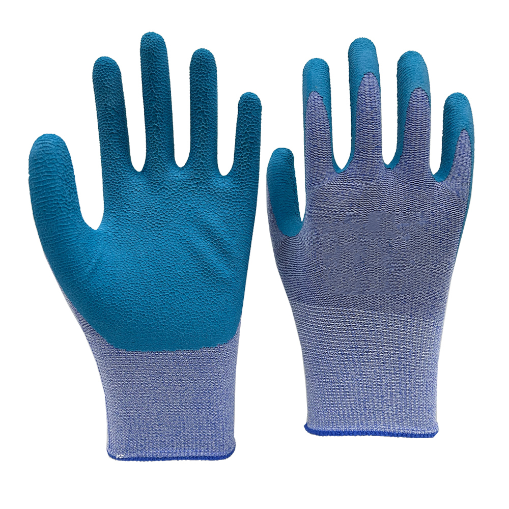 13G Spandex / polyester liner with Honeycomb foam latex palm dipped