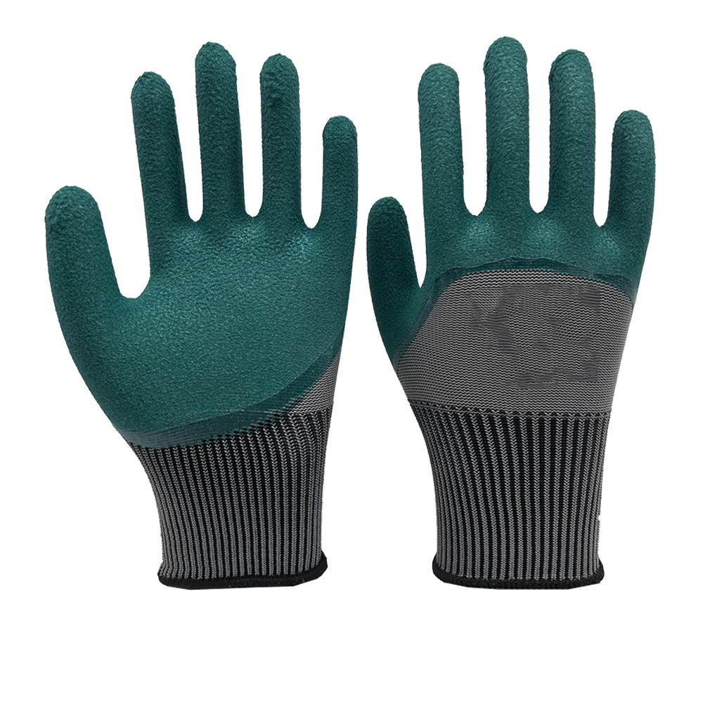 13G polyester liner with 3/4 coverage Wearproof foam latex dipped