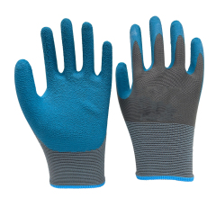 13G grey polyester liner with Honeycomb foam latex palm dipped