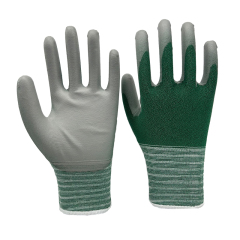 18G Green HPPE/glass fiber liner with black PU foam palm coating