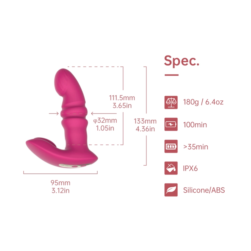 Intense Thrusting Dual Stimulation Clit Vibrator