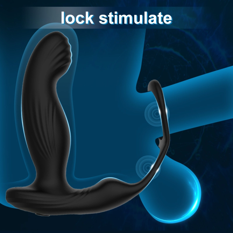 Remote Control Prostate Butt Plug with 10 Vibration Modes, Pulsation, and Heating Function