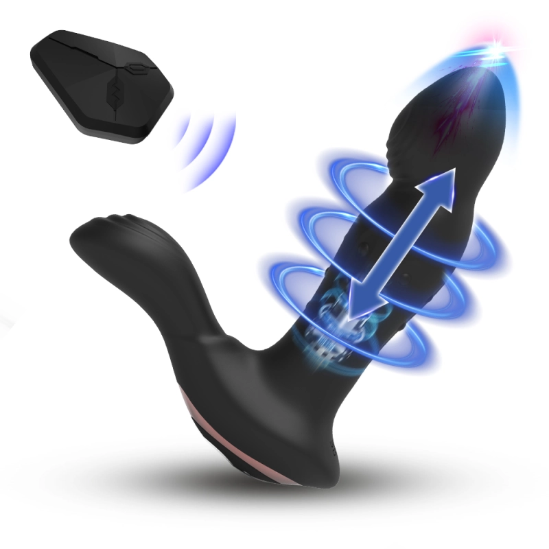 Remote Control Prostate Plug with 9 Vibration and Pulsation Modes