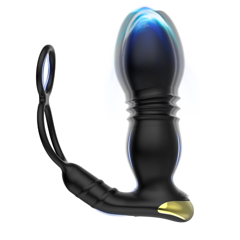 Thrusting Butt Plug with 8 Thrusting and Vibration Modes and Wireless Remote