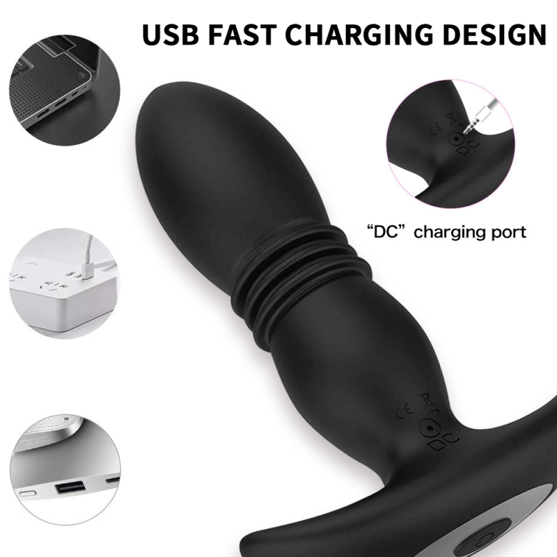 Thrusting Butt Plug with 3 Thrusting and 12 Vibration Modes and Wireless Remote